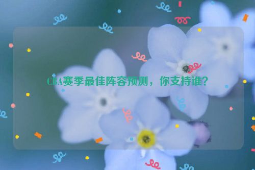 CBA赛季最佳阵容预测，你支持谁？